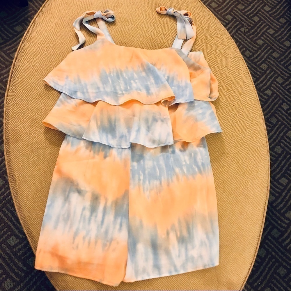 𝅺ENTRO 🌴EUC Entro Boutique romper tie dye peach